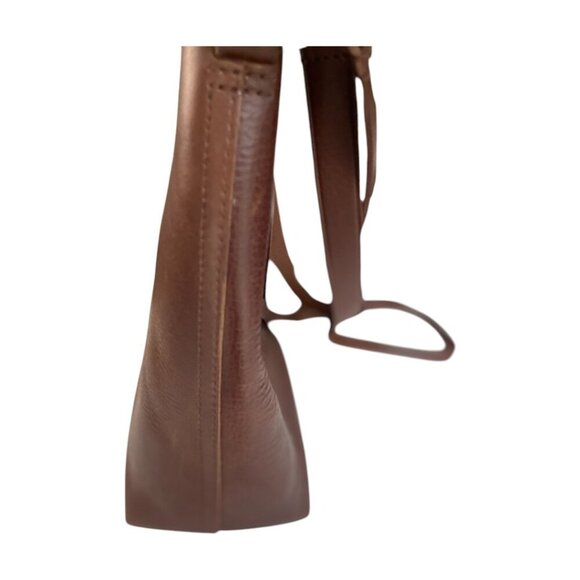 NWT Madewell The Essentia Medium BucketTote Pebbled Leather Large - Picture 4 of 7